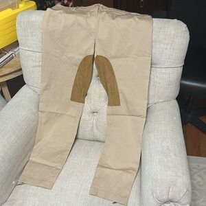 CRISTINAEFFE KAKIS PANT SIZE 46 MADE IN ITALY LIKE NEW